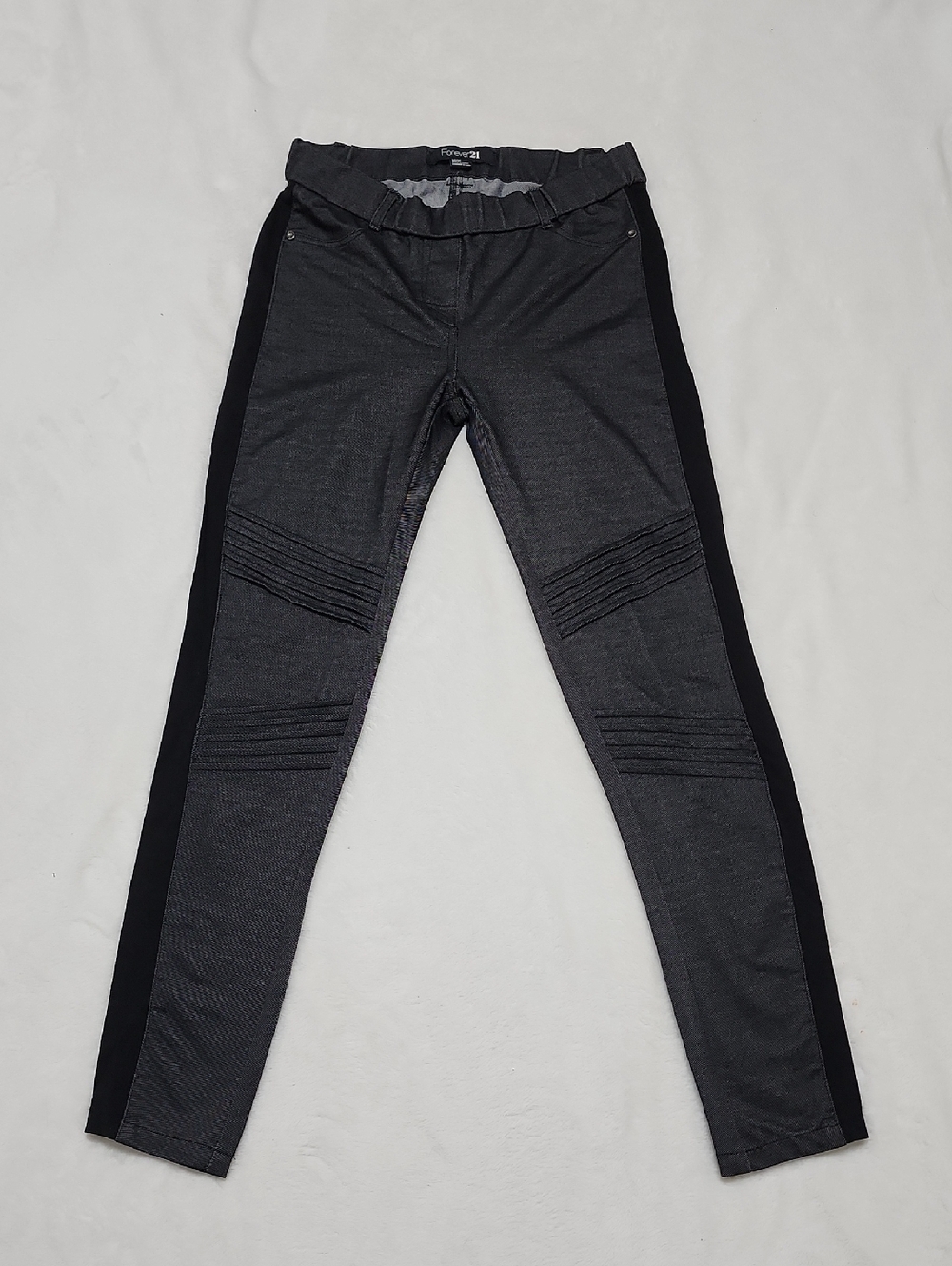 Forever 21 Charcoal and Black Pant Leggings S/M